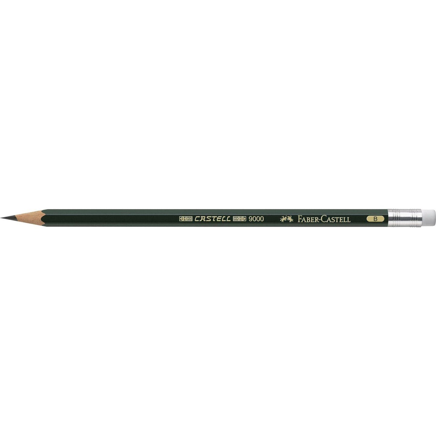 Creion grafit cu guma Castell 9000 - FABER CASTELL
