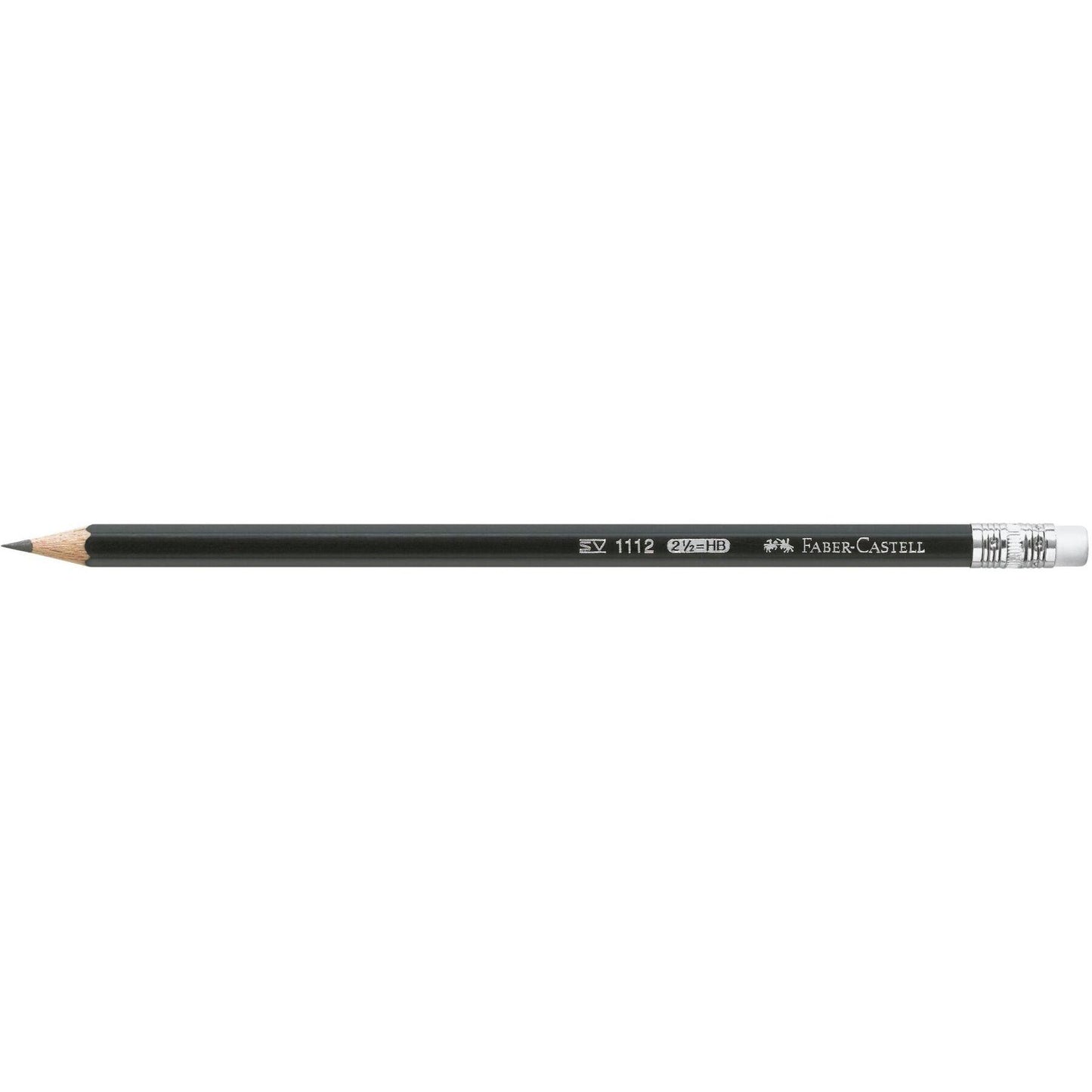 Creion grafit HB cu guma 1112 - FABER CASTELL