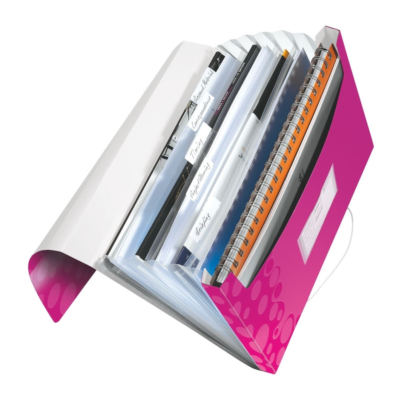 Mapa proiect din plastic, A4, PP, 6 compatimente, 250 coli - LEITZ WOW