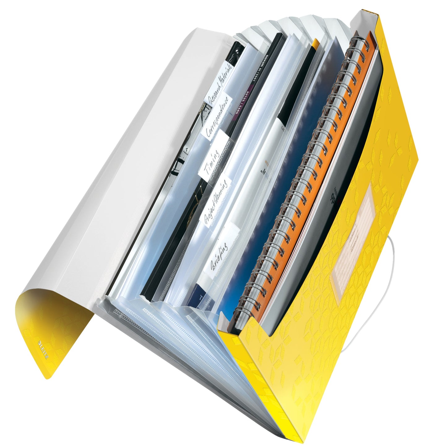 Mapa proiect din plastic, A4, PP, 6 compatimente, 250 coli - LEITZ WOW
