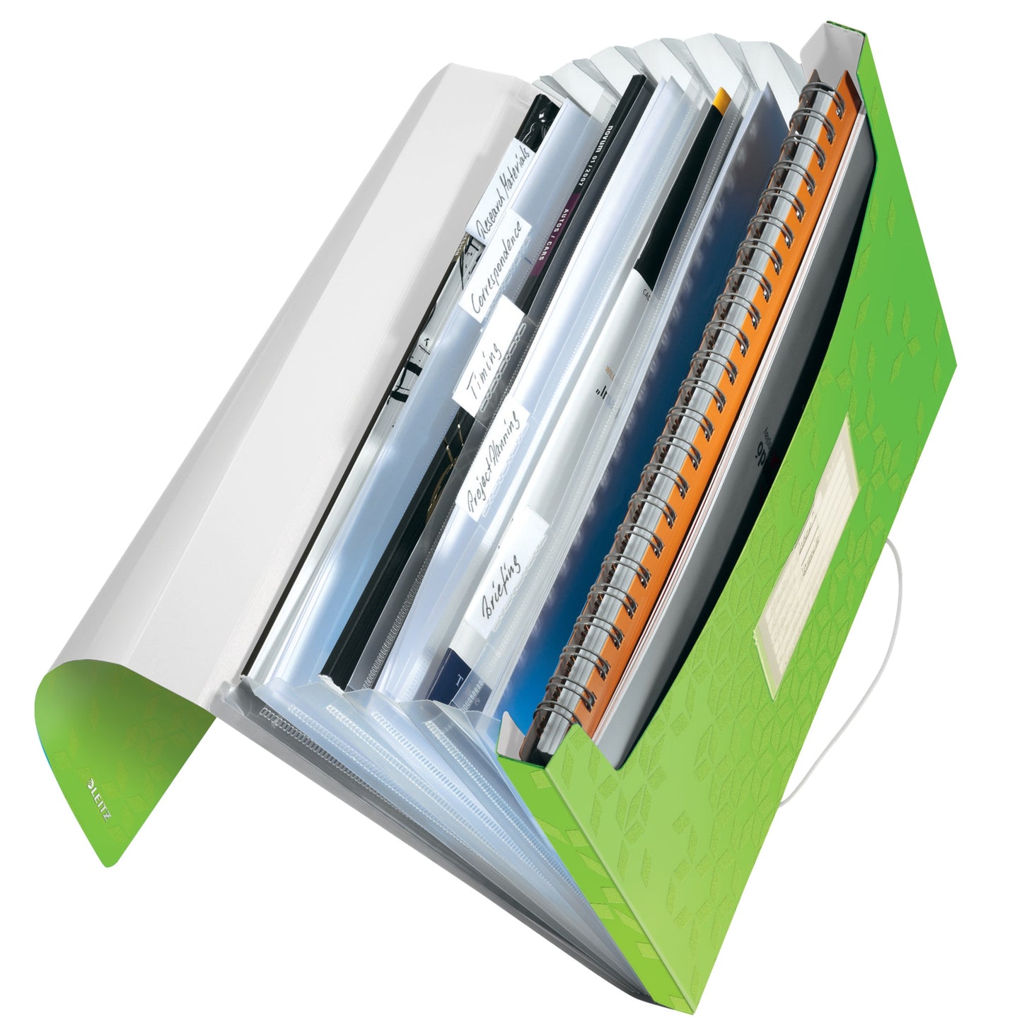 Mapa proiect din plastic, A4, PP, 6 compatimente, 250 coli - LEITZ WOW