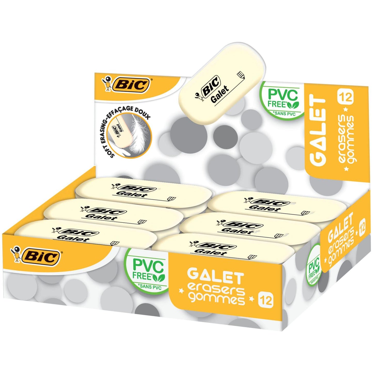 Radiera Galet 12/set - BIC