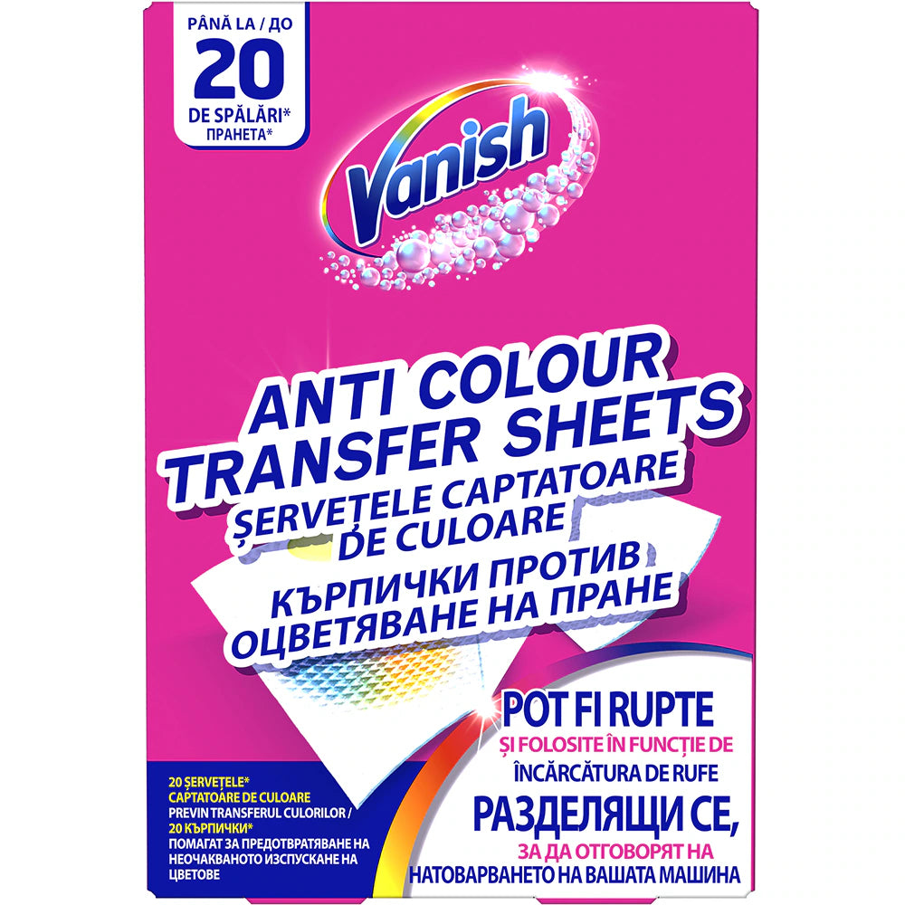 Servetele anti-transfer, 20 buc - Vanish