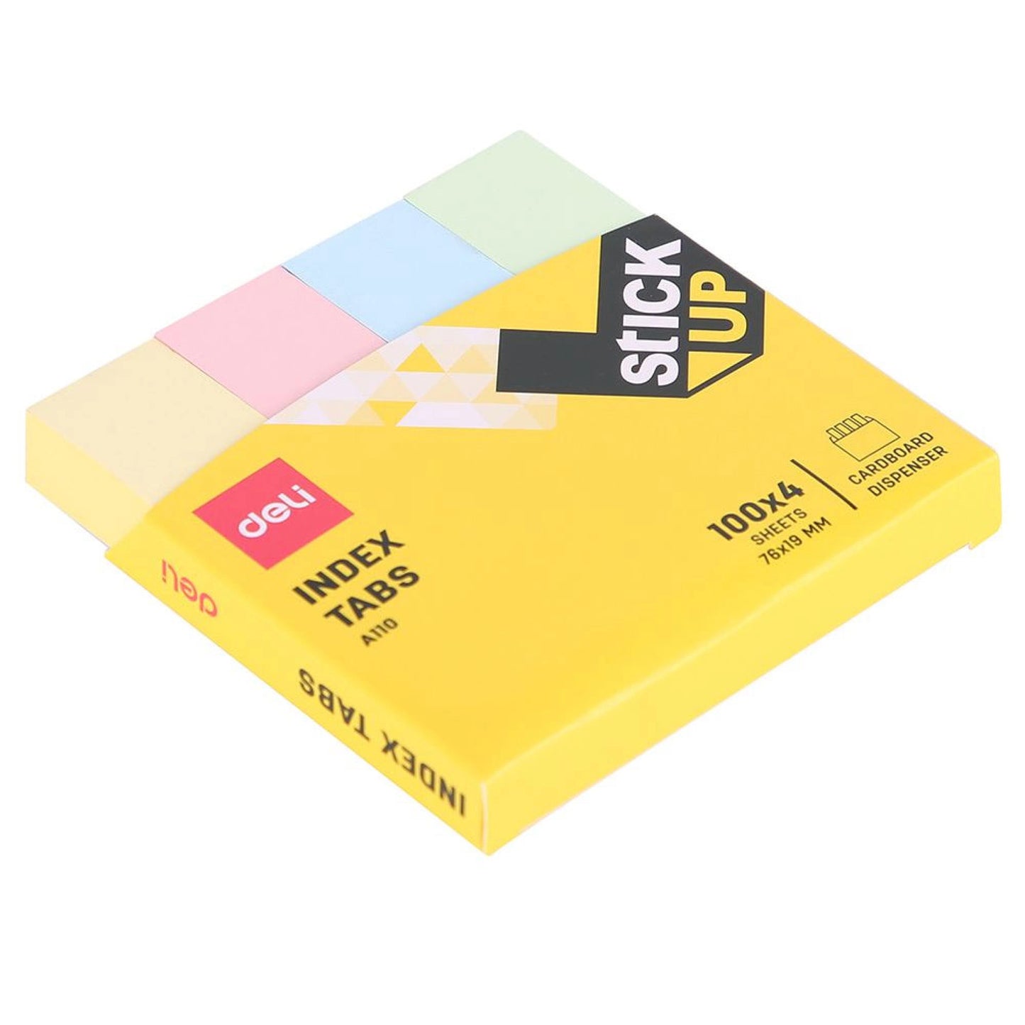 Index adeziv, hartie, 19 x 76 mm, 4 culori, 100 file - Deli