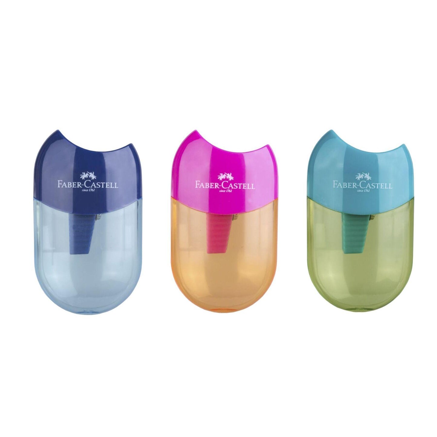 Ascutitoare plastic simpla cu container Apple Trend 2019 - FABER CASTELL