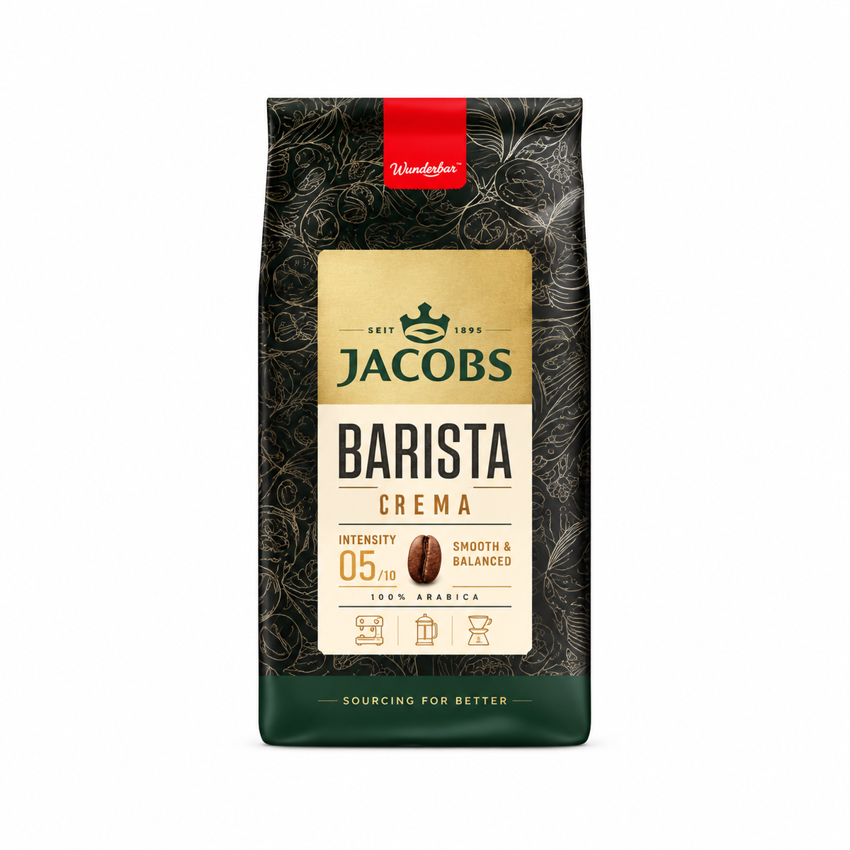 Cafea boabe, 1000 gr - Jacobs Barista Crema