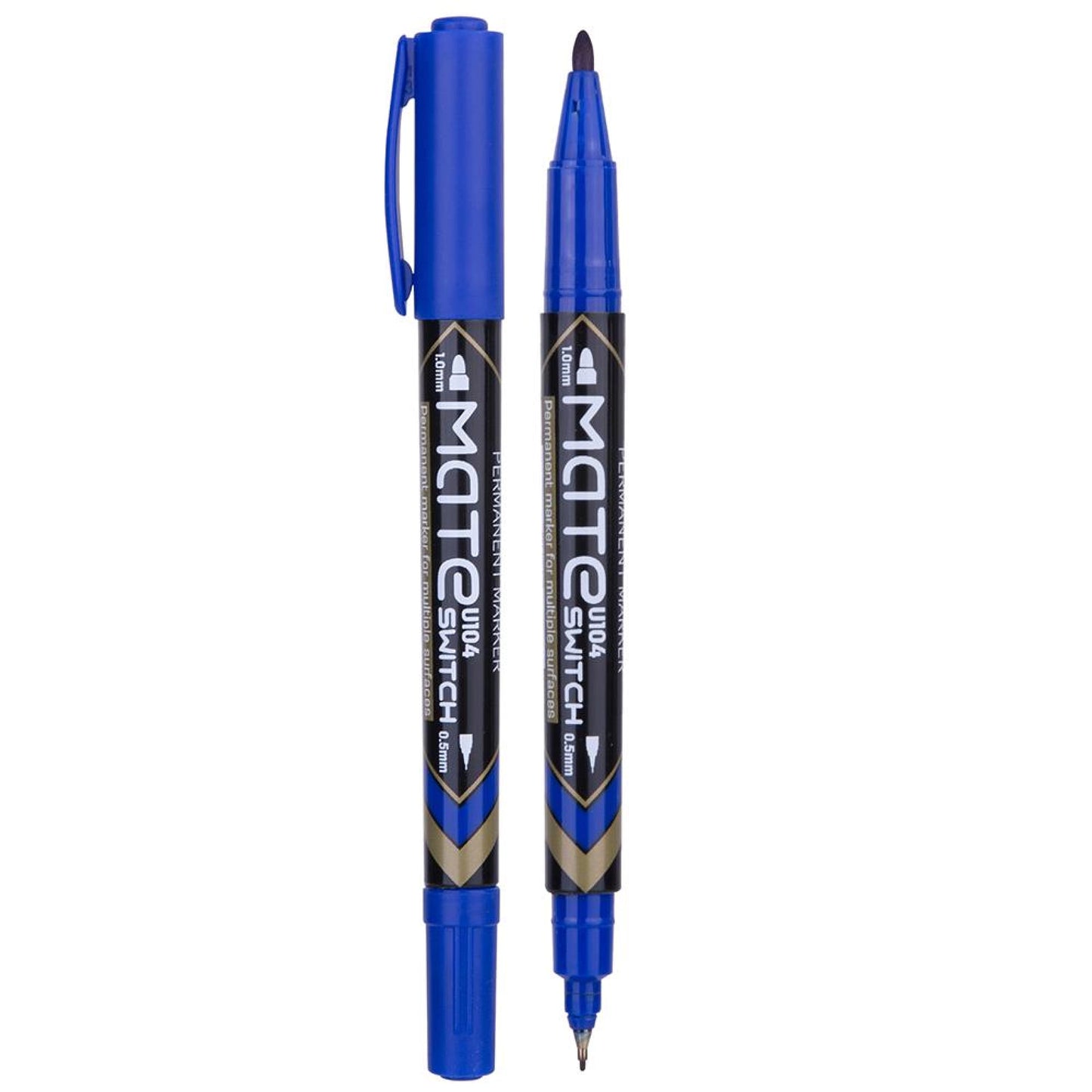 Marker permanent, cu 2 capete - Deli Mate U104