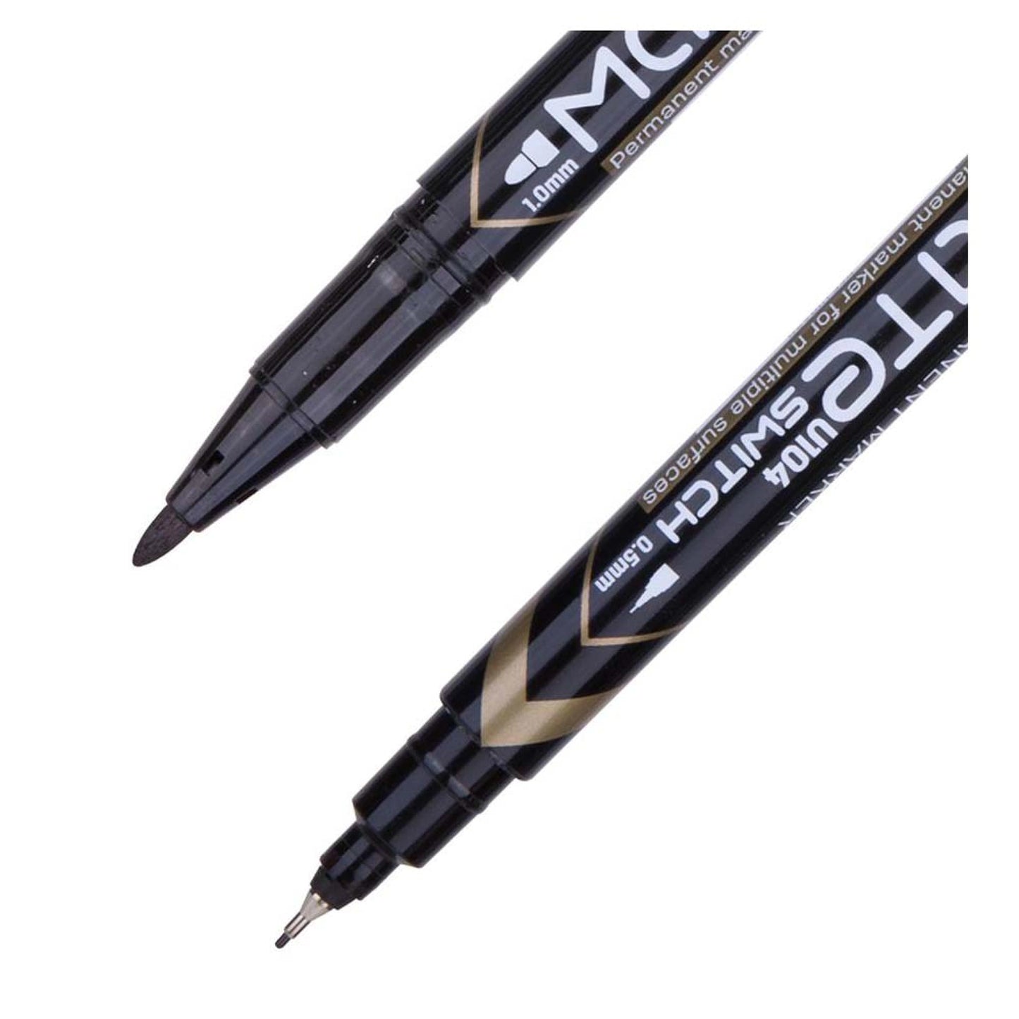 Marker permanent, cu 2 capete - Deli Mate U104