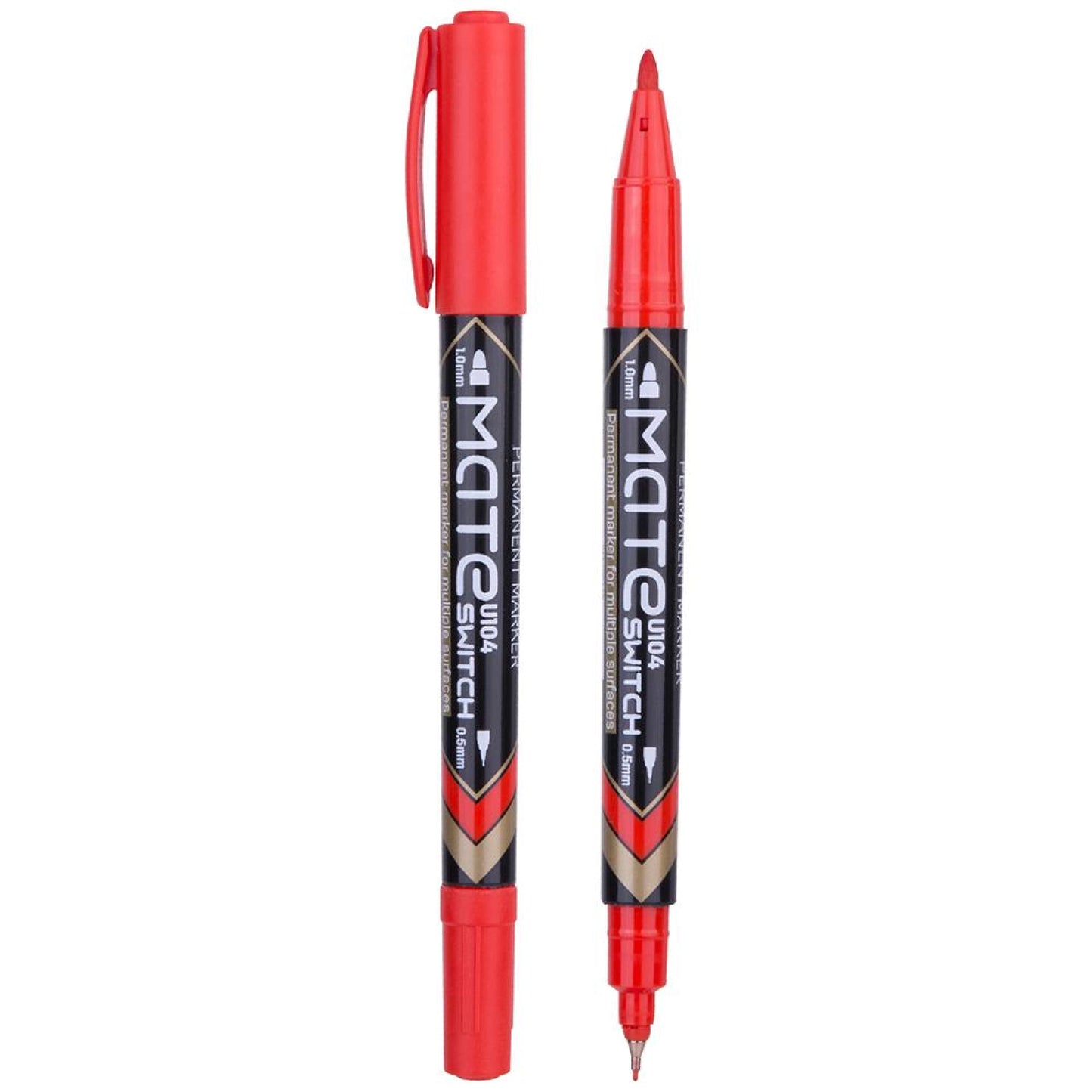 Marker permanent, cu 2 capete - Deli Mate U104