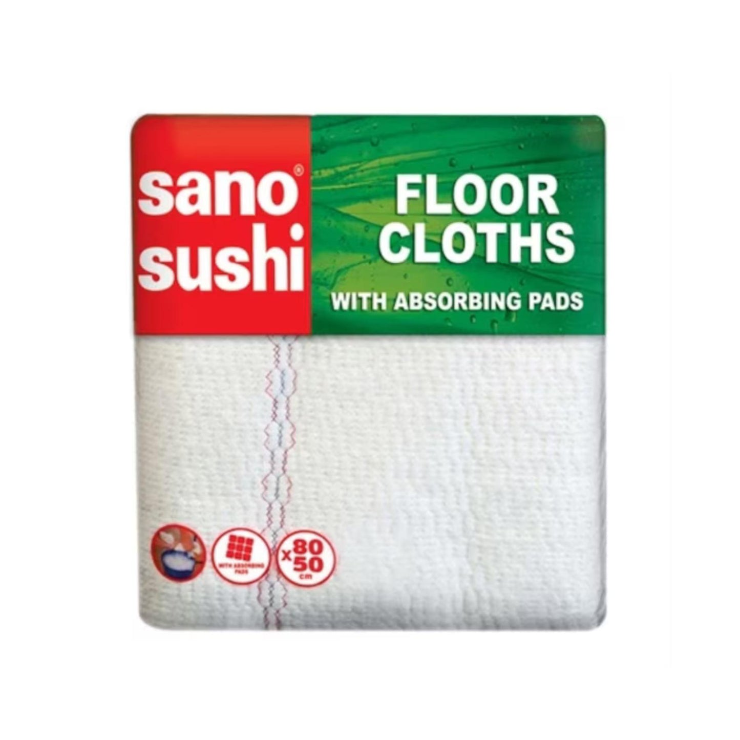 Lavete pentru pardoseli, Sushi ZigZag, 80 x 50 cm, 3 buc/set - Sano