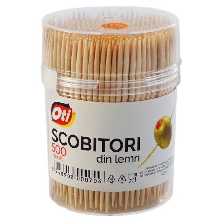 Scobitori din lemn, 500 buc/set - Oti
