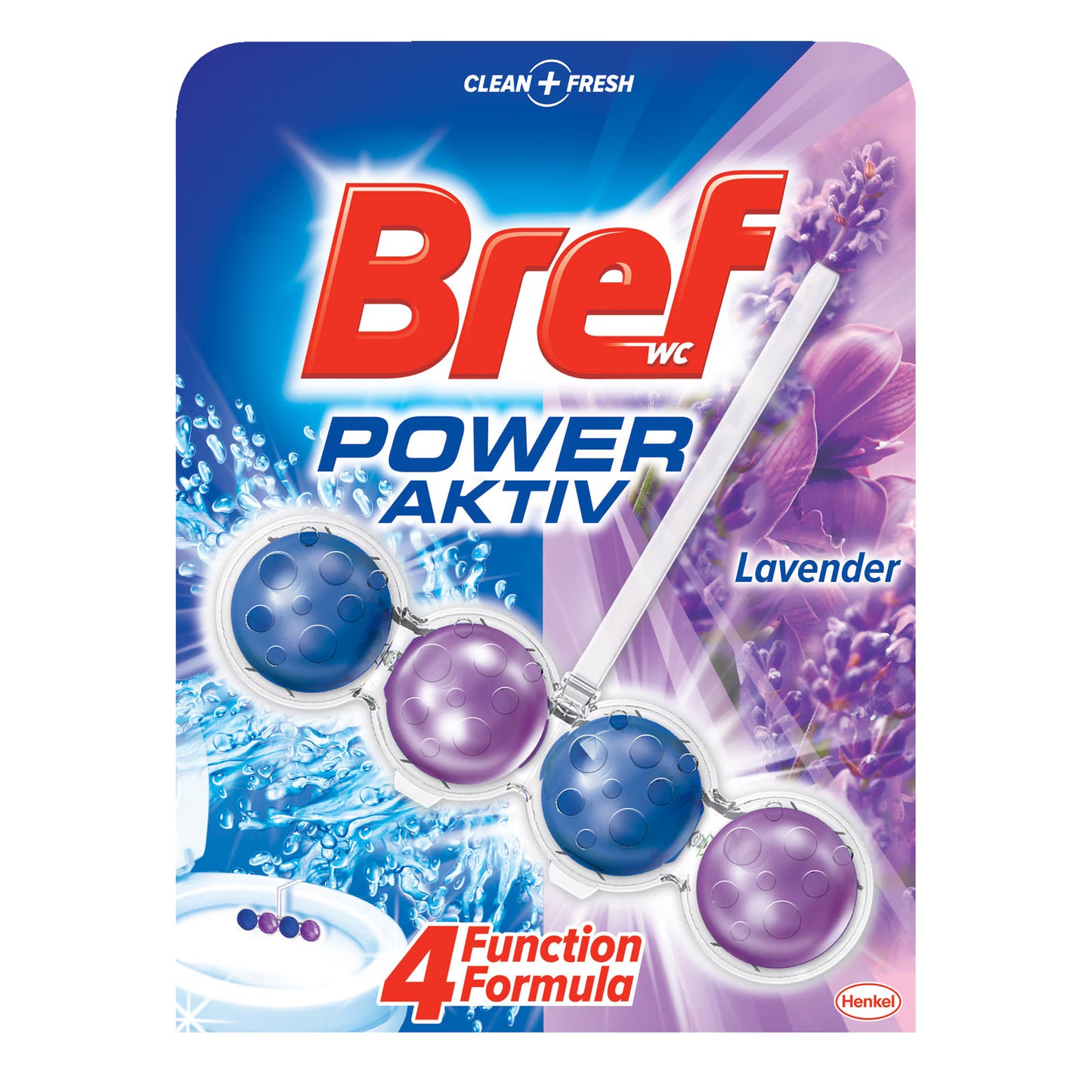 Odorizant wc, Blue Aktiv Ocean Eucaliptus, cu bile, 50g - Bref
