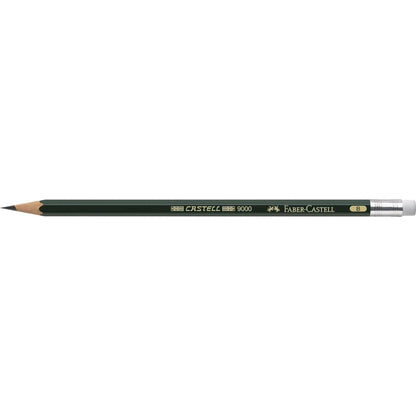 Creion grafit cu guma Castell 9000 - FABER CASTELL
