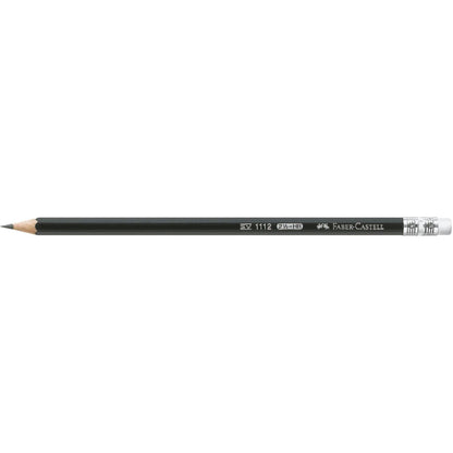 Creion grafit HB cu guma 1112 - FABER CASTELL