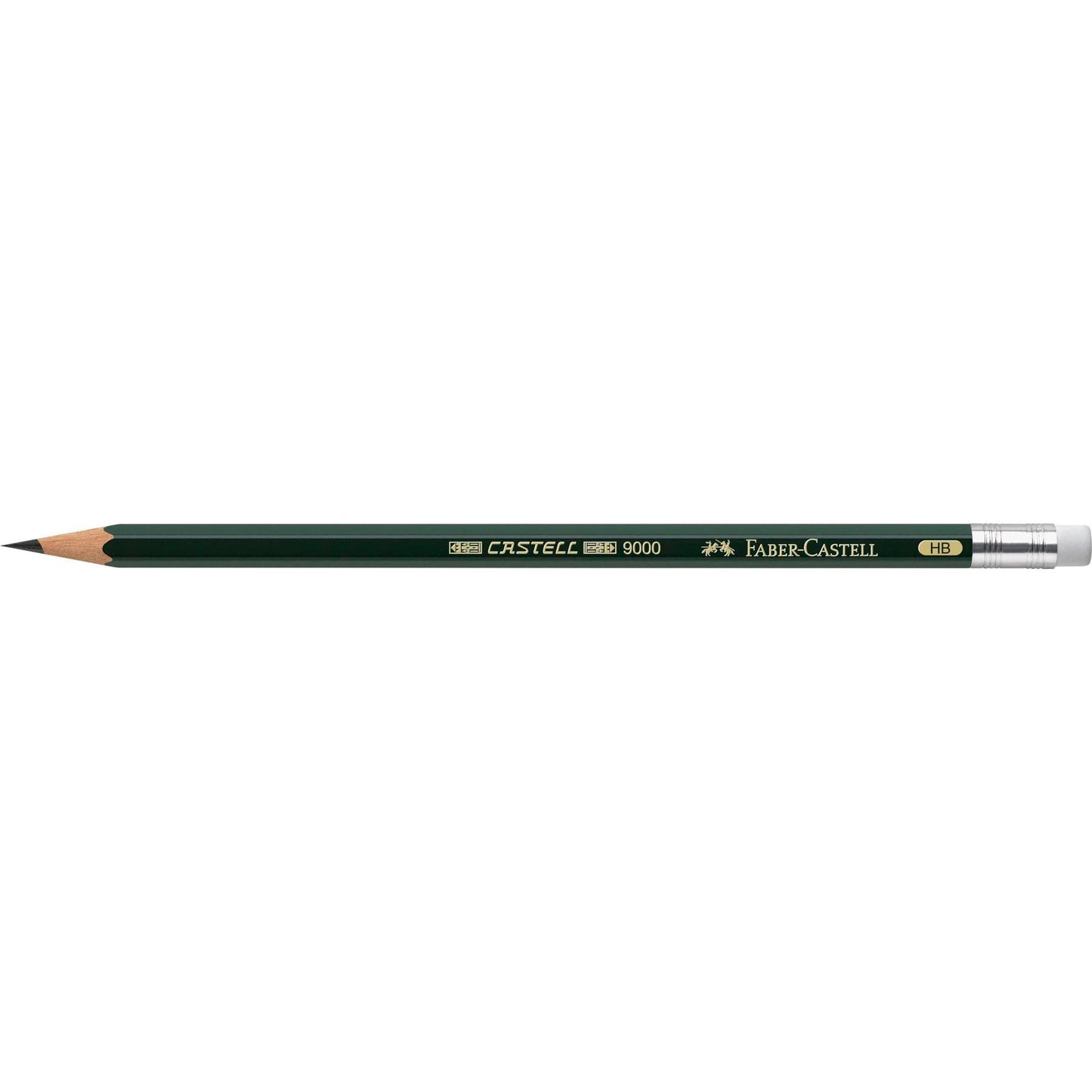 Creion grafit cu guma Castell 9000 - FABER CASTELL