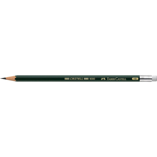 Creion grafit cu guma Castell 9000 - FABER CASTELL