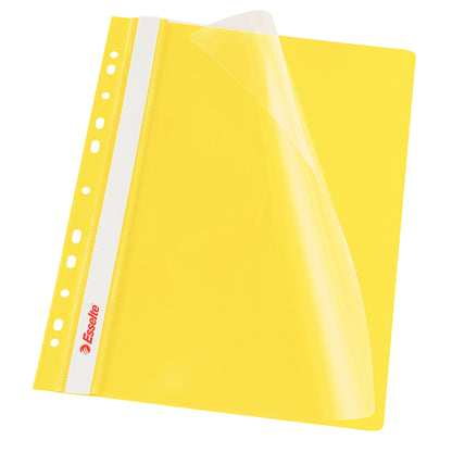 Dosar din plastic, A4, cu sina si multiperforatii, 10 buc/set - Esselte VIVIDA