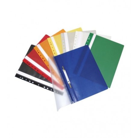 Dosar din plastic, cu sina, A4, PP, perforat - Noki