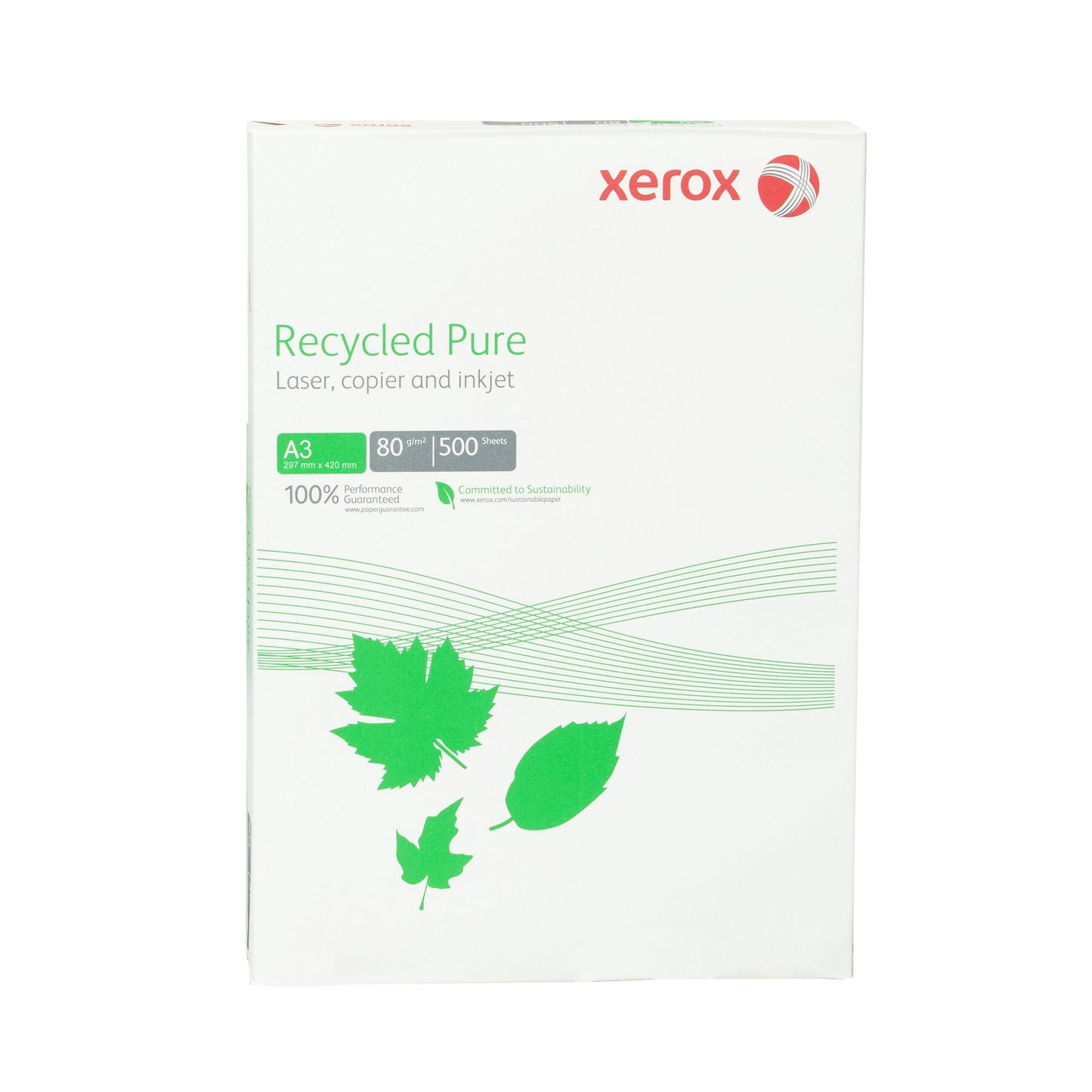 Hartie copiator, A3, 500 coli/top, 80 g/m2 - XEROX Recycled Pure