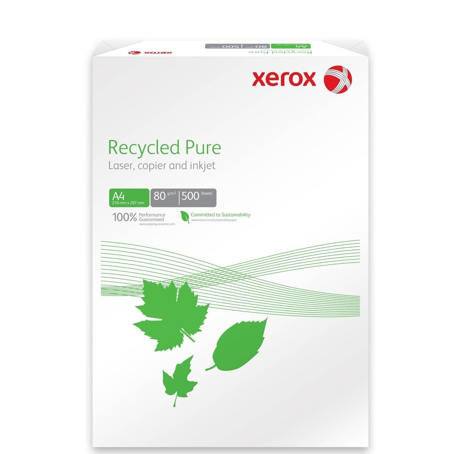 Hartie copiator, A4, 500 coli/top, 80 g/m2 - XEROX Recycled Pure