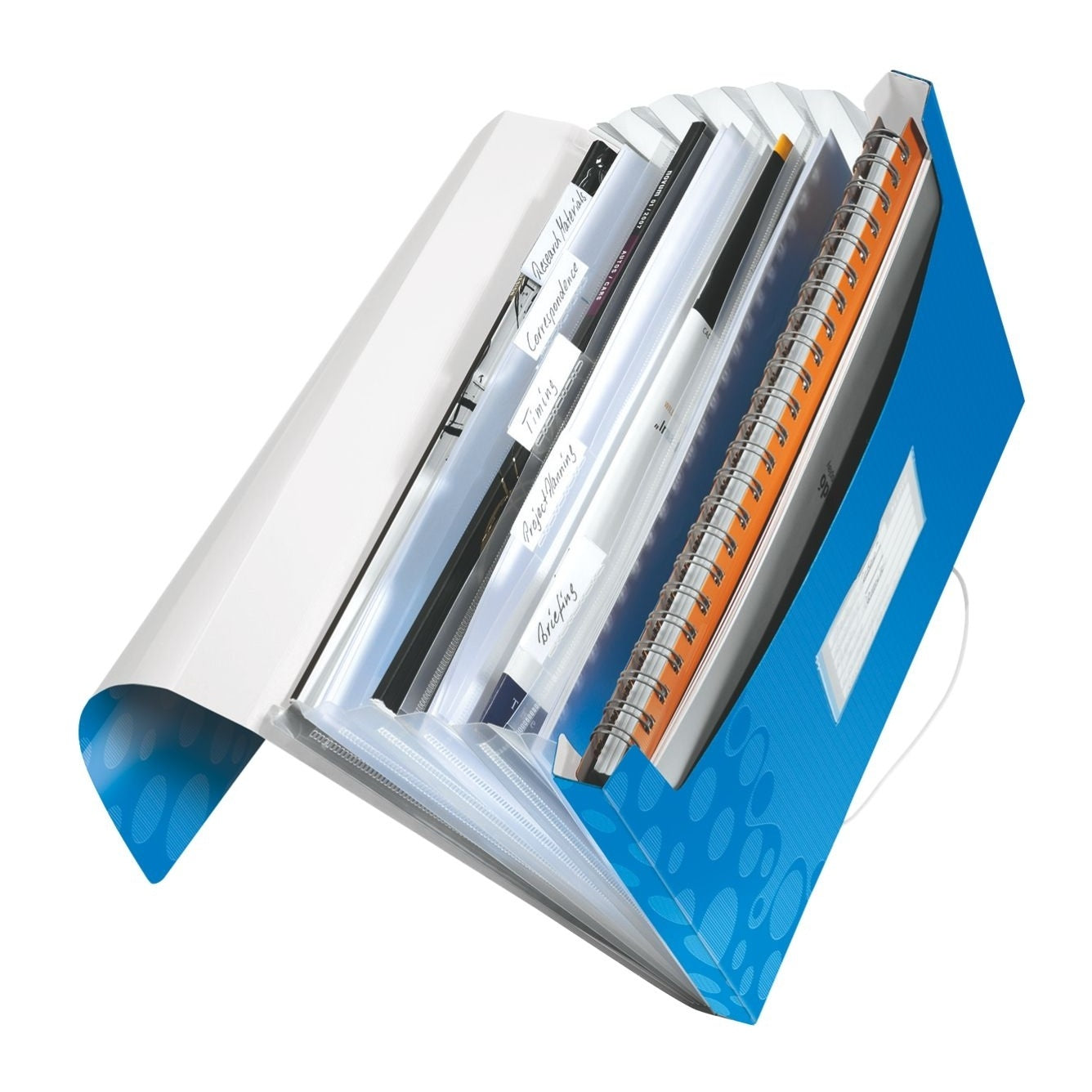Mapa proiect din plastic, A4, PP, 6 compatimente, 250 coli - LEITZ WOW