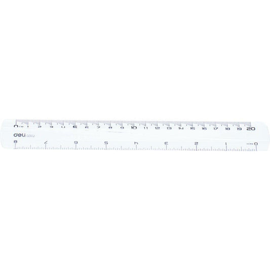 Rigla transparenta 20 cm - DELI