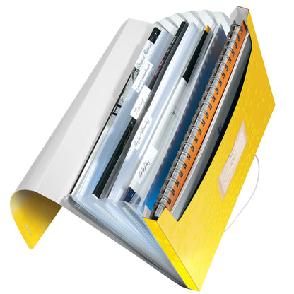 Mapa proiect din plastic, A4, PP, 6 compatimente, 250 coli - LEITZ WOW