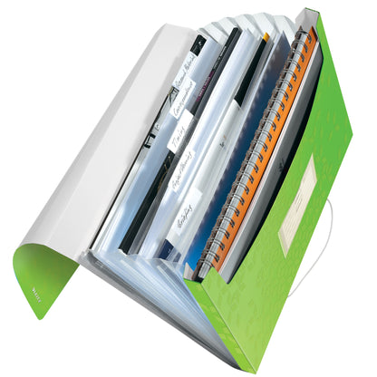 Mapa proiect din plastic, A4, PP, 6 compatimente, 250 coli - LEITZ WOW