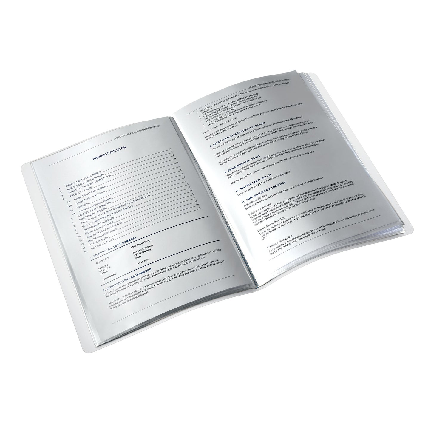 Mapa prezentare, A4, PP, 20 file - Leitz Wow