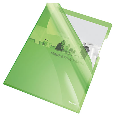 Mapa protectie documente, PP, partial reciclat, reciclabil, A4, 105 mic, 25 buc/set - Esselte