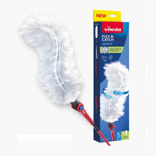 Rezerva pamatuf praf cu maner lung + 1 rezerva, Flex & Catch - Vileda