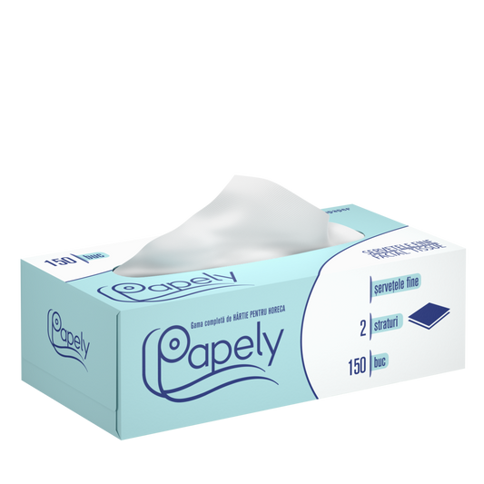Servetele faciale, 150 foi, 2 straturi - Papely