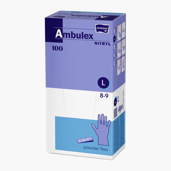 Manusi nitril, 100 buc/set - Ambulex