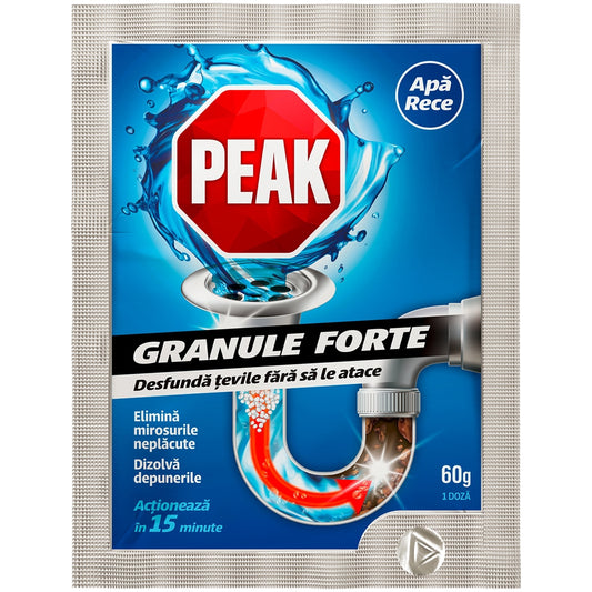 Granule desfundat tevi, cu apa rece, 80g - Peak