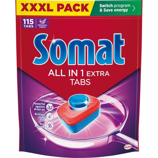 Detergent masina spalat vase, 115 tablete - Somat
