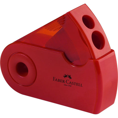 Ascutitoare plastic dubla sleeve - FABER CASTELL