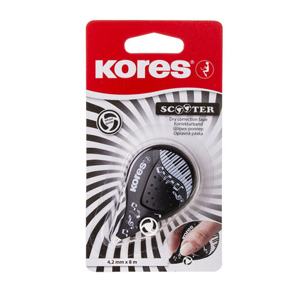 Banda corectoare, 4.2 mm x 8 m - KORES Scooter Black and White