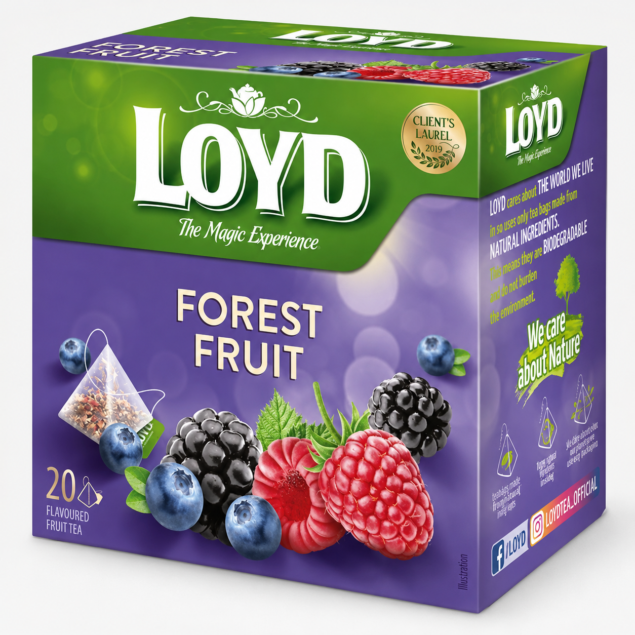 Ceai, pliculete piramidale, 20 plicuri, 40g - Loyd