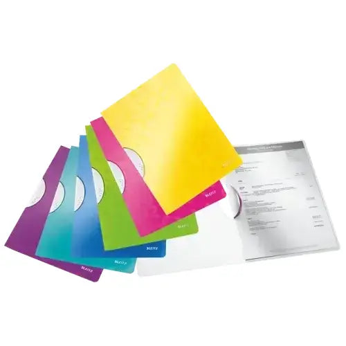 Dosar prezentare, A4, cu clips metalic – Leitz WOW Color