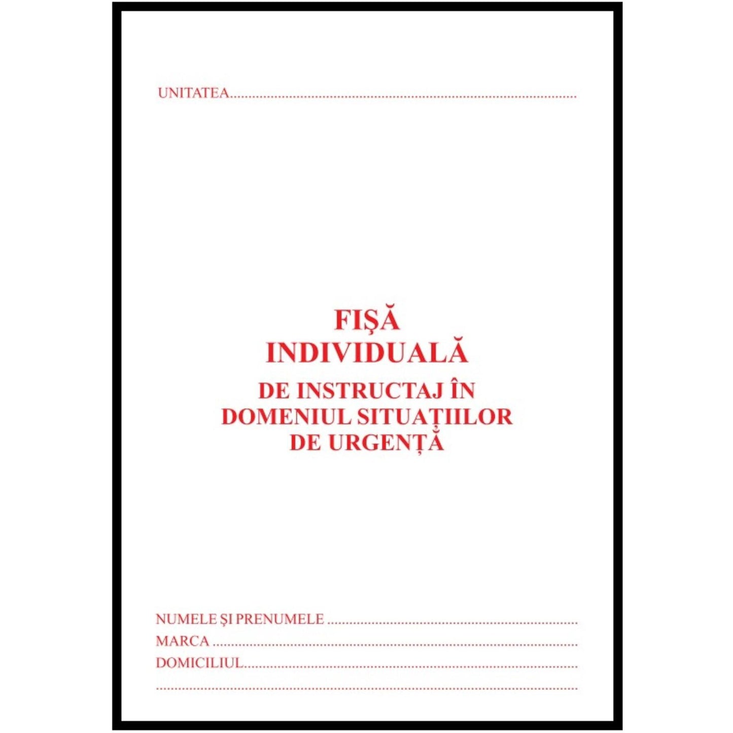 Fisa individuala PSI (ISU)
