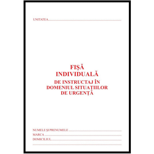 Fisa individuala PSI (ISU)