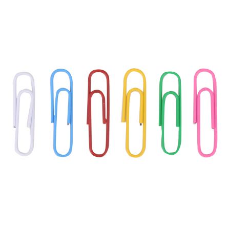 Agrafe metal, 33 mm, color,  100 buc/cutie - Deli