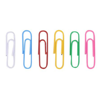 Agrafe metal, 33 mm, color,  100 buc/cutie - Deli