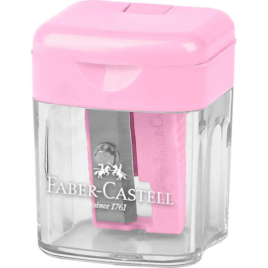 Ascutitoare Plastic Simpla Pastel cu Container - Faber-Castell