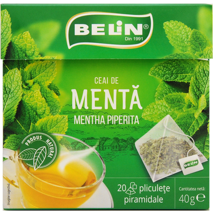 Ceai, pliculete piramidale, 20 plicuri, 40g - Belin