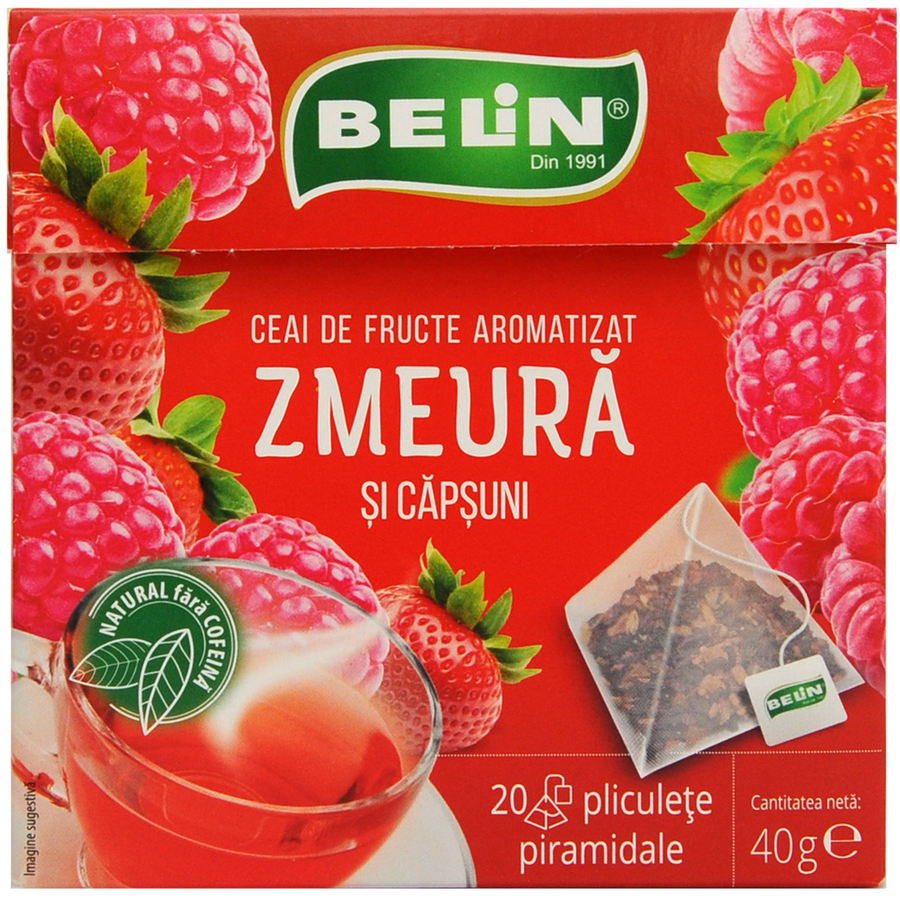 Ceai, pliculete piramidale, 20 plicuri, 40g - Belin