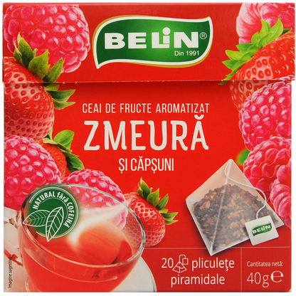 Ceai, pliculete piramidale, 20 plicuri, 40g - Belin