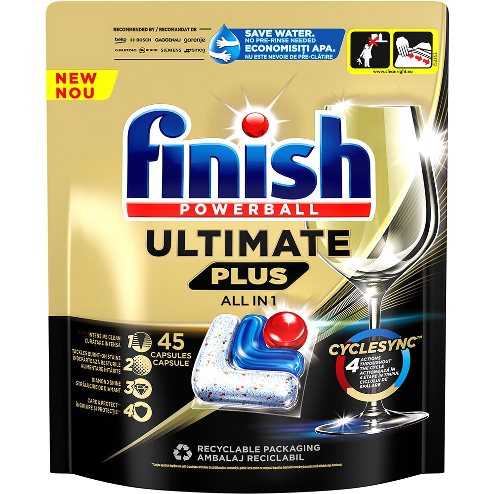 Detergent masina de spalat vase, 45 capsule - Finish