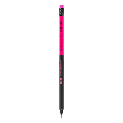 Creion grafit cu guma lemn negru 2B - DELI