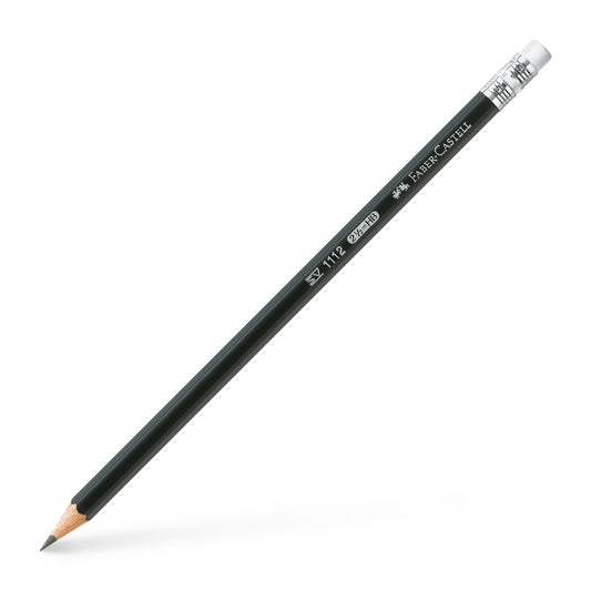 Creion grafit HB cu guma 1112 - FABER CASTELL